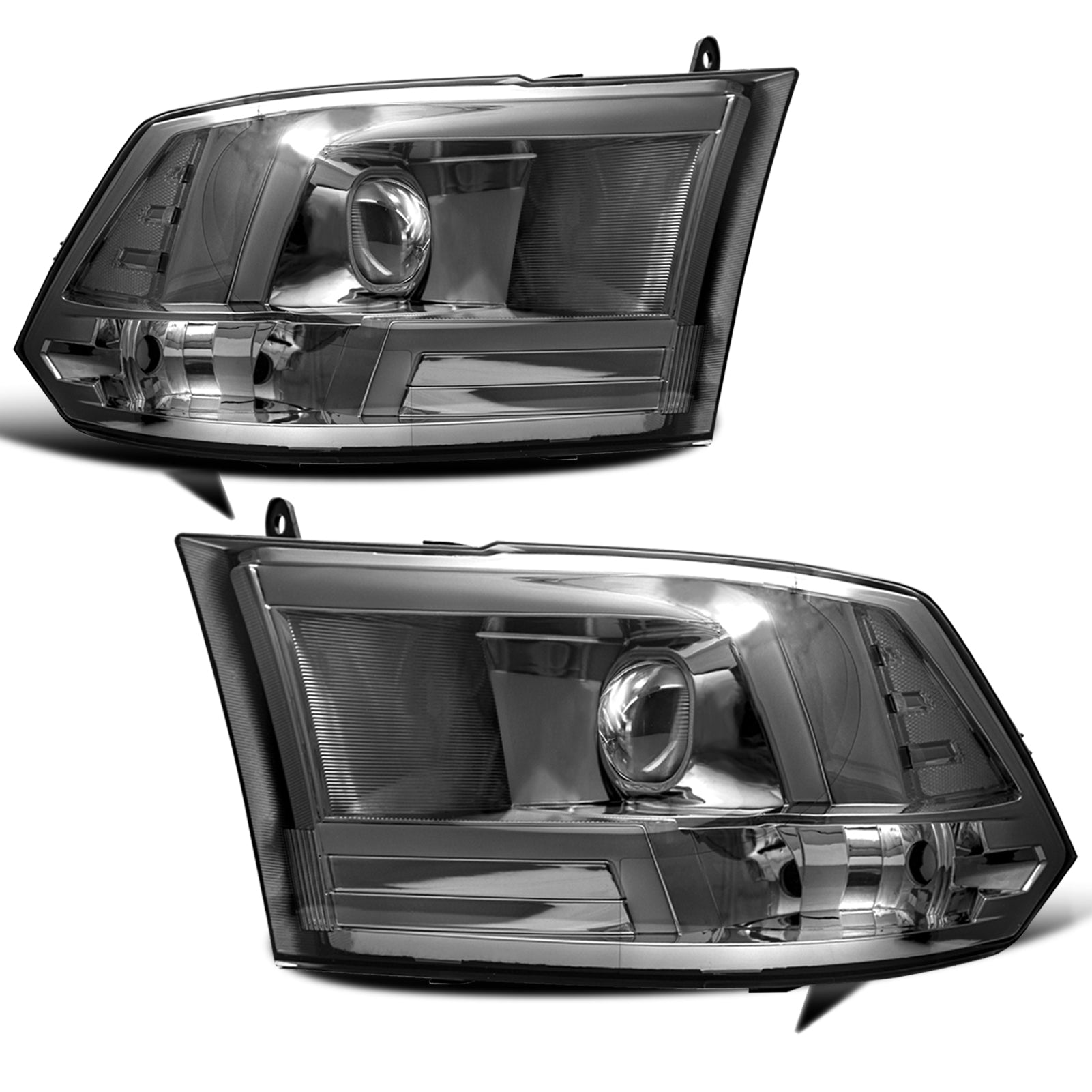 VehicleAid Headlights For 2009-2012 Dodge Ram 1500 2500 3500