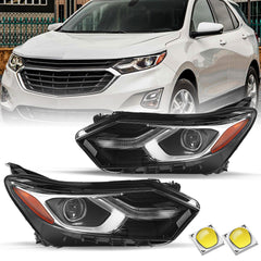 VehicleAid Full LED Headlights For 2018-2021 Chevy Equinox