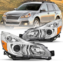 VehicleAid Headlights For 2010-2014 Subaru Outback/Legacy