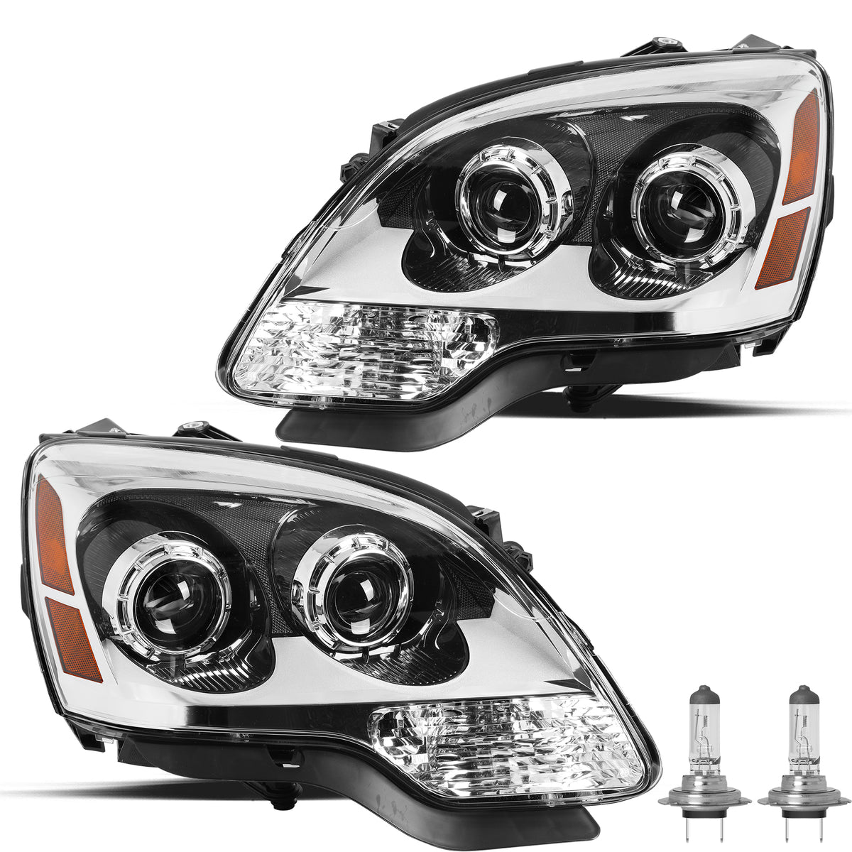 VehicleAid Headlights For 2007-2012 GMC Acadia