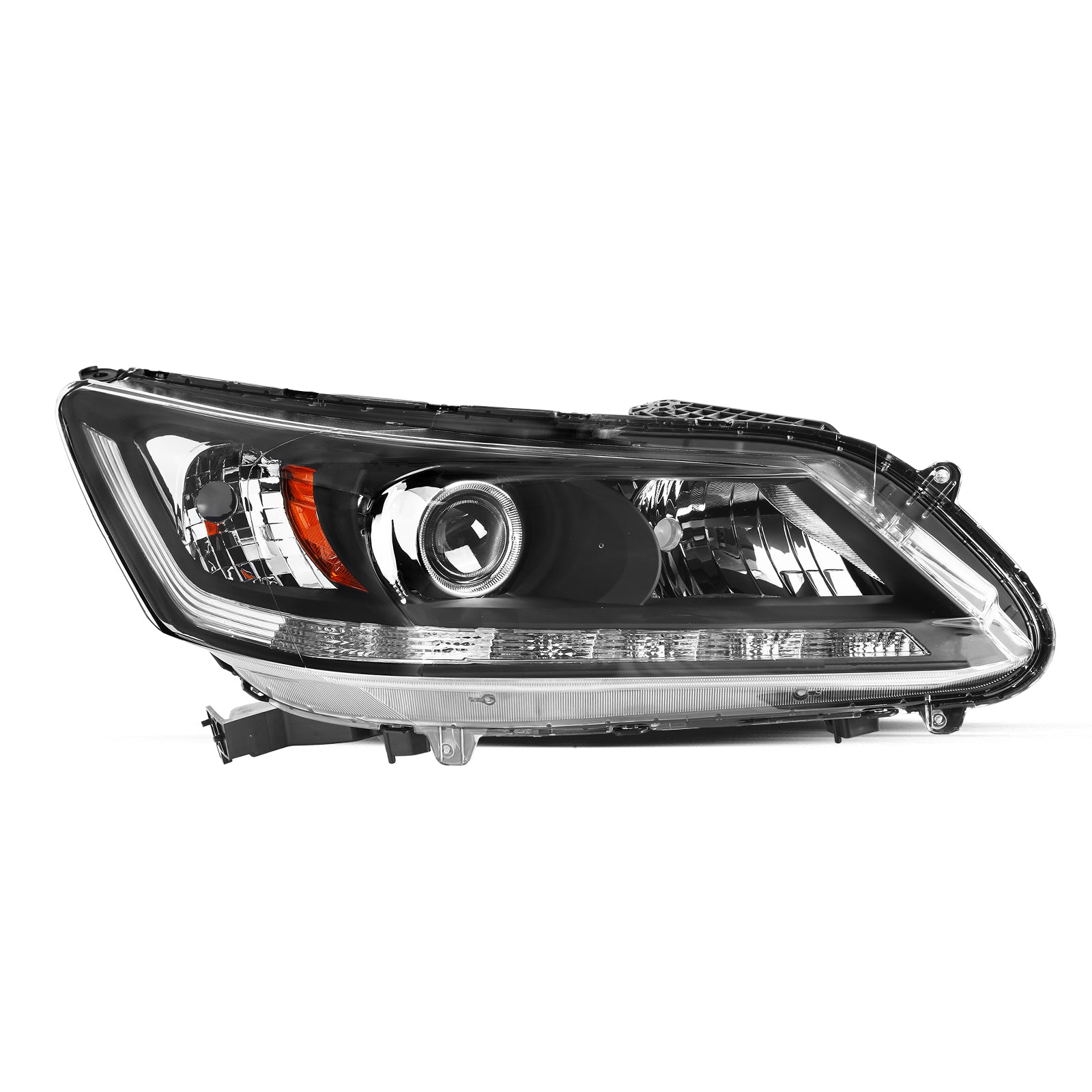 VehicleAid Headlights For 2013-2015 Honda Accord w/LED DRL