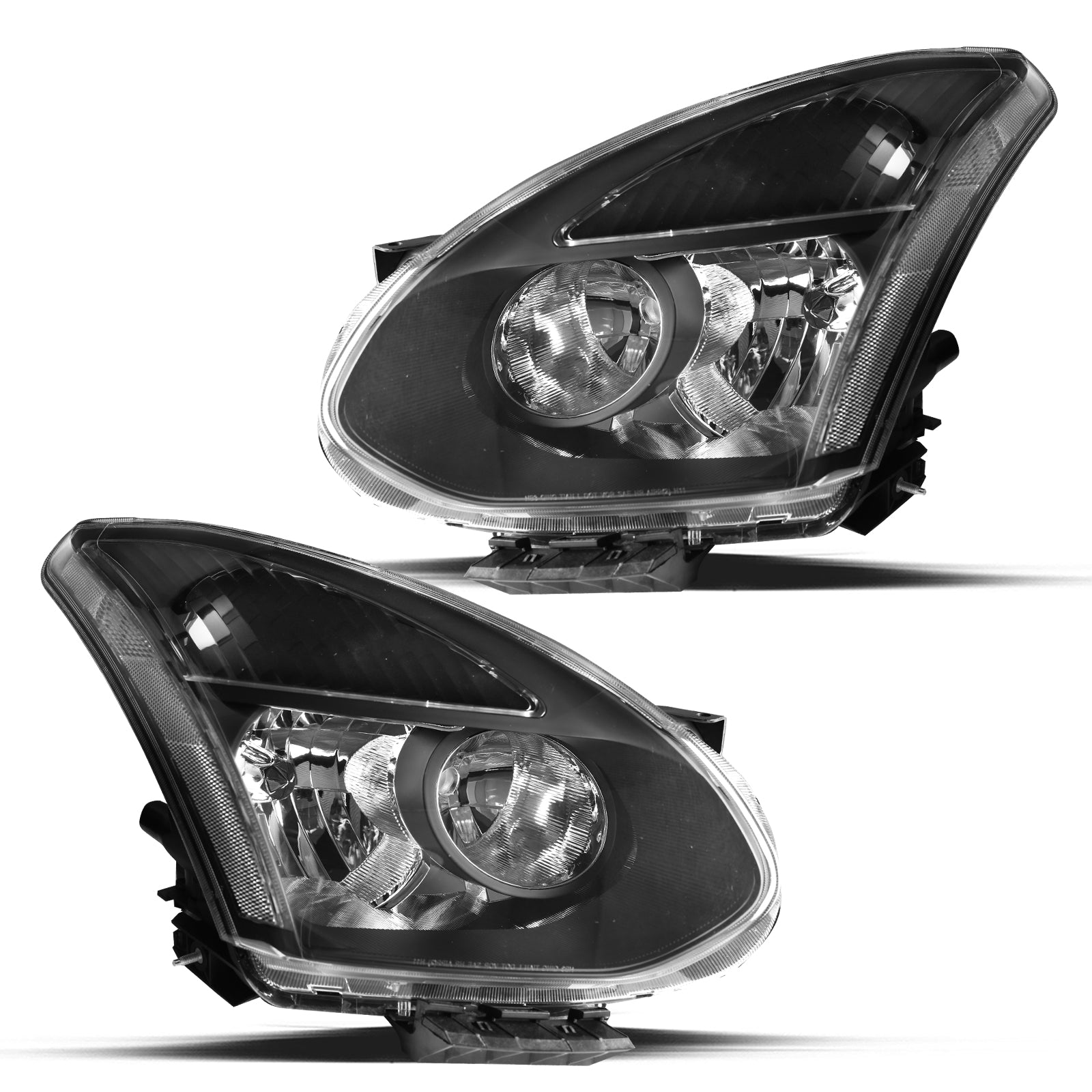 VehicleAid Headlights For 2008-2013 Nissan Rogue