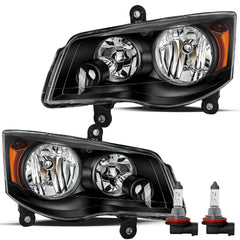 VehicleAid Headlights For 2008-2016 Chrysler Town & Country