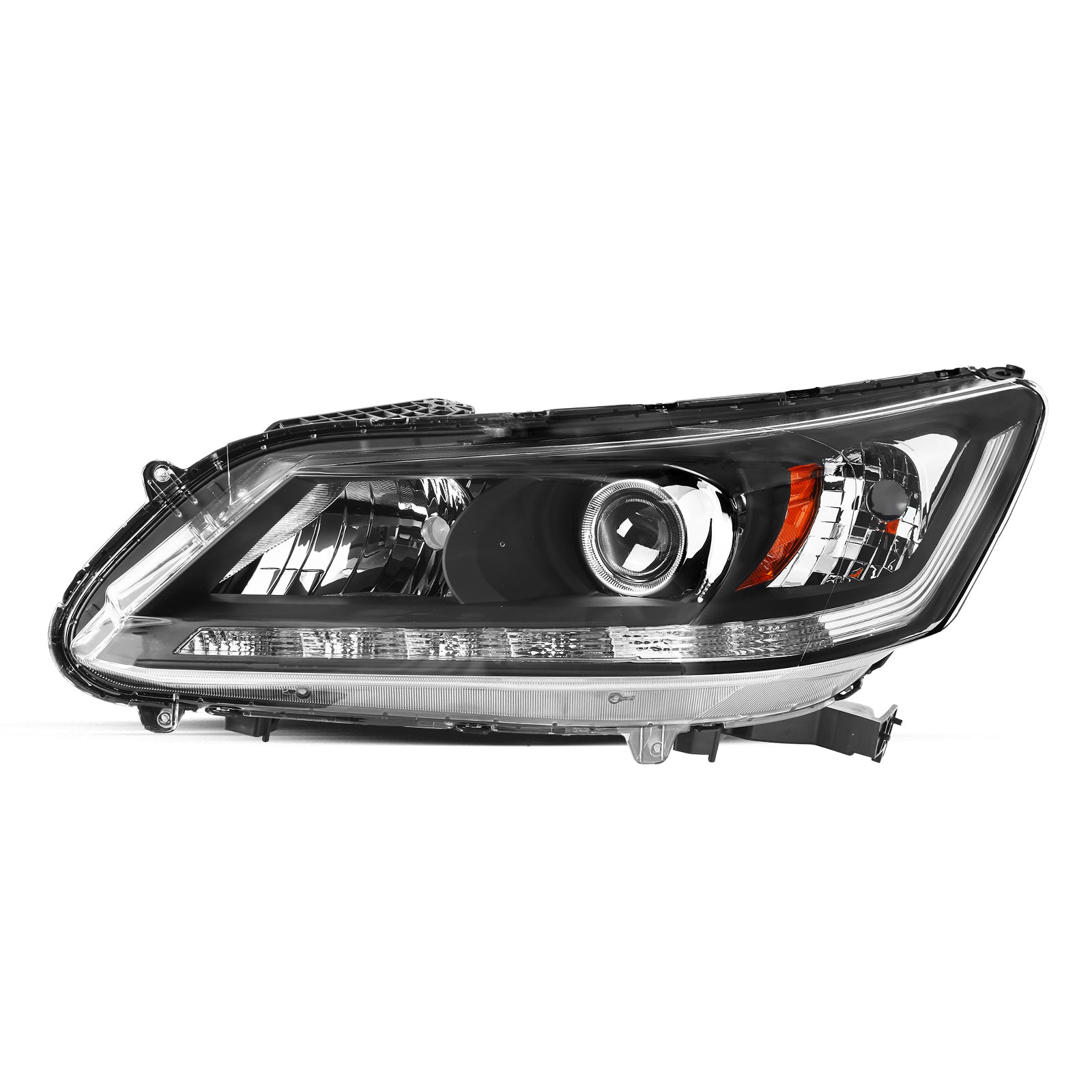 VehicleAid Headlights For 2013-2015 Honda Accord w/LED DRL