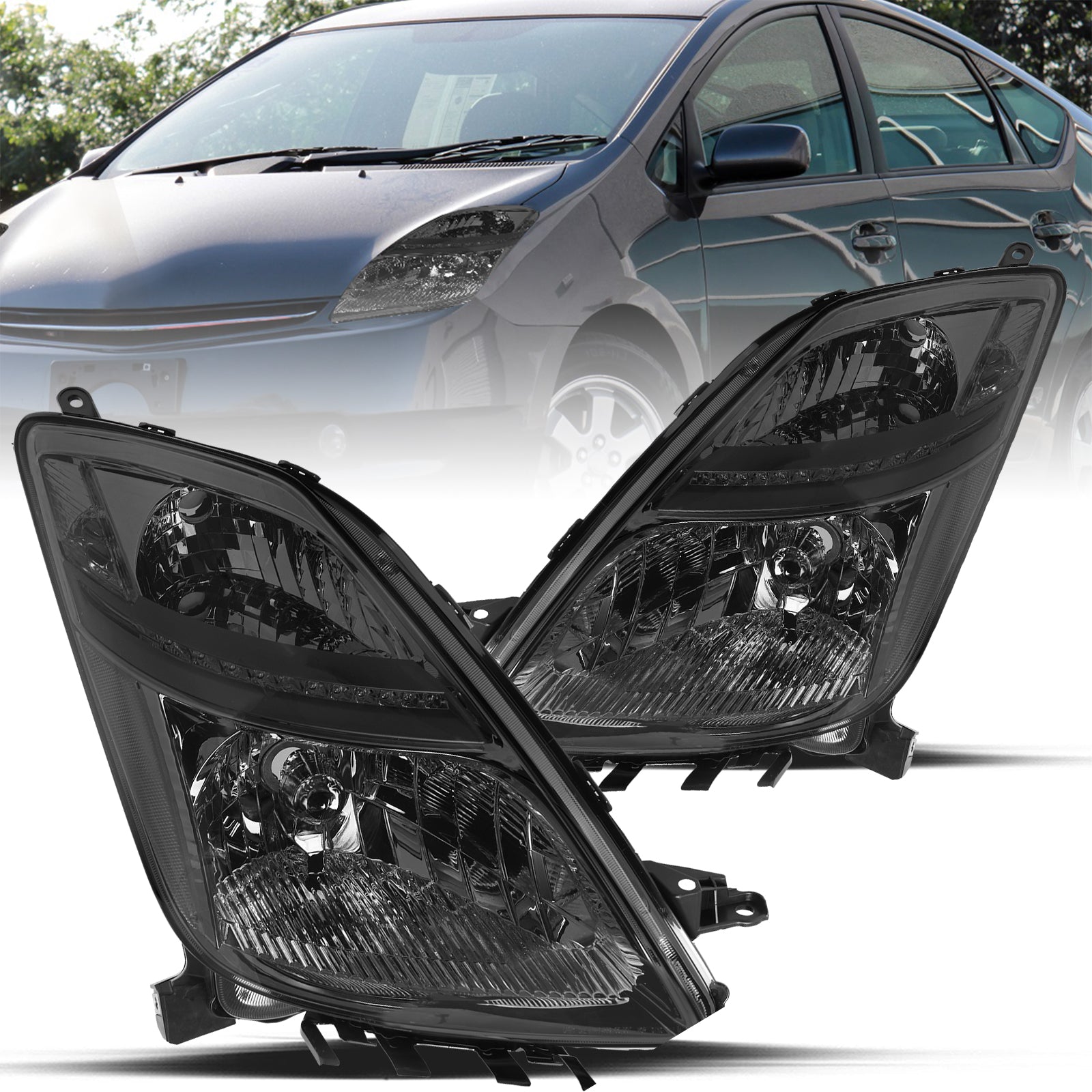 VehicleAid Headlights For 2006-2009 Toyota Prius