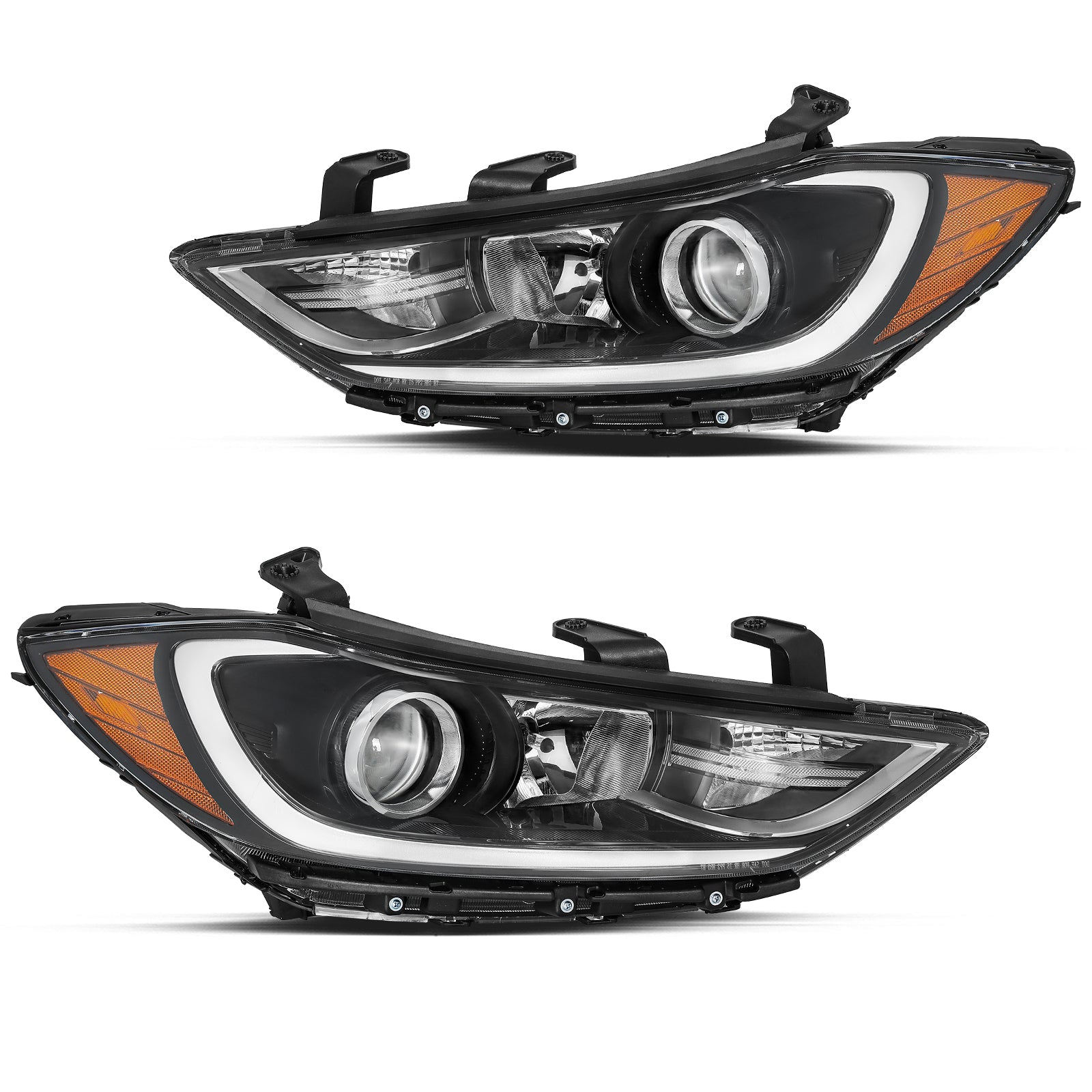 VehicleAid Headlights For 2017-2018 Hyundai Elantra