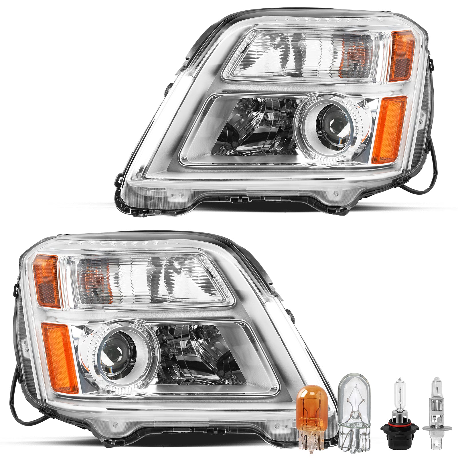 VehicleAid Headlights For 2010-2015 GMC Terrain