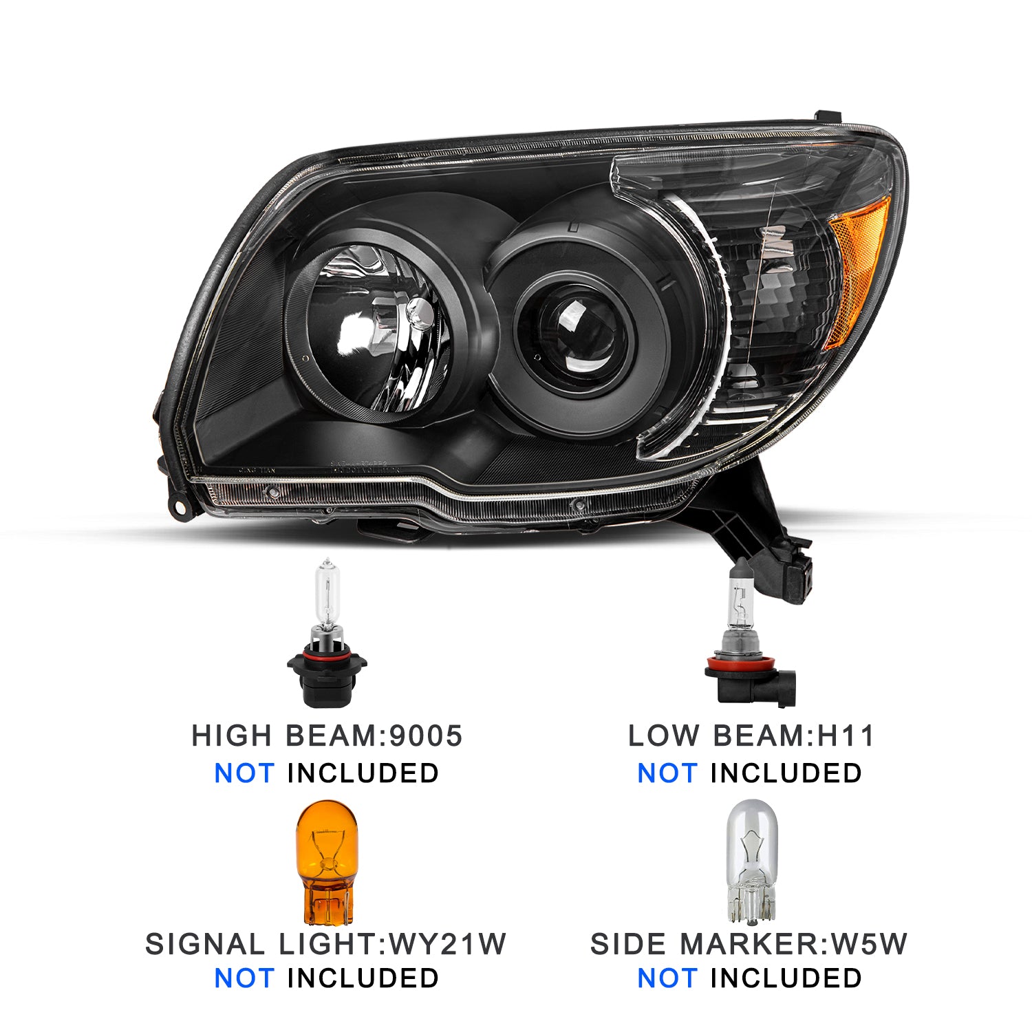 VehicleAid-For 2006-2009 Toyota 4-Runner Headlights