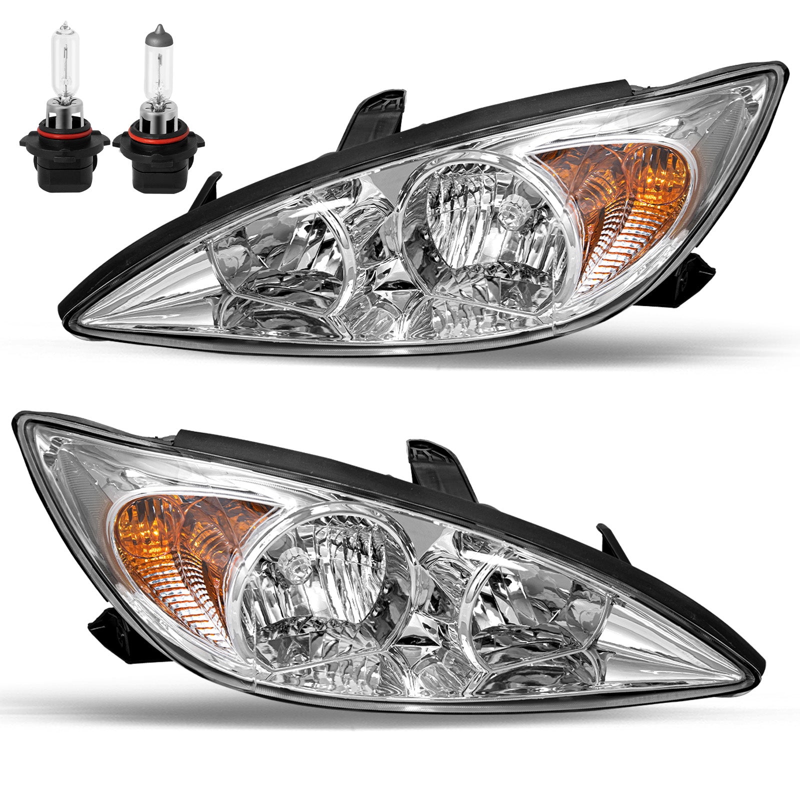 VehicleAid Headlights For 2002-2004 Toyota Camry