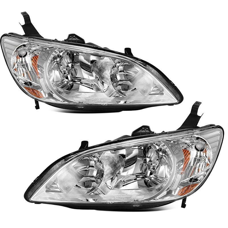 VehicleAid Headlights For 2004-2005 Honda Civic