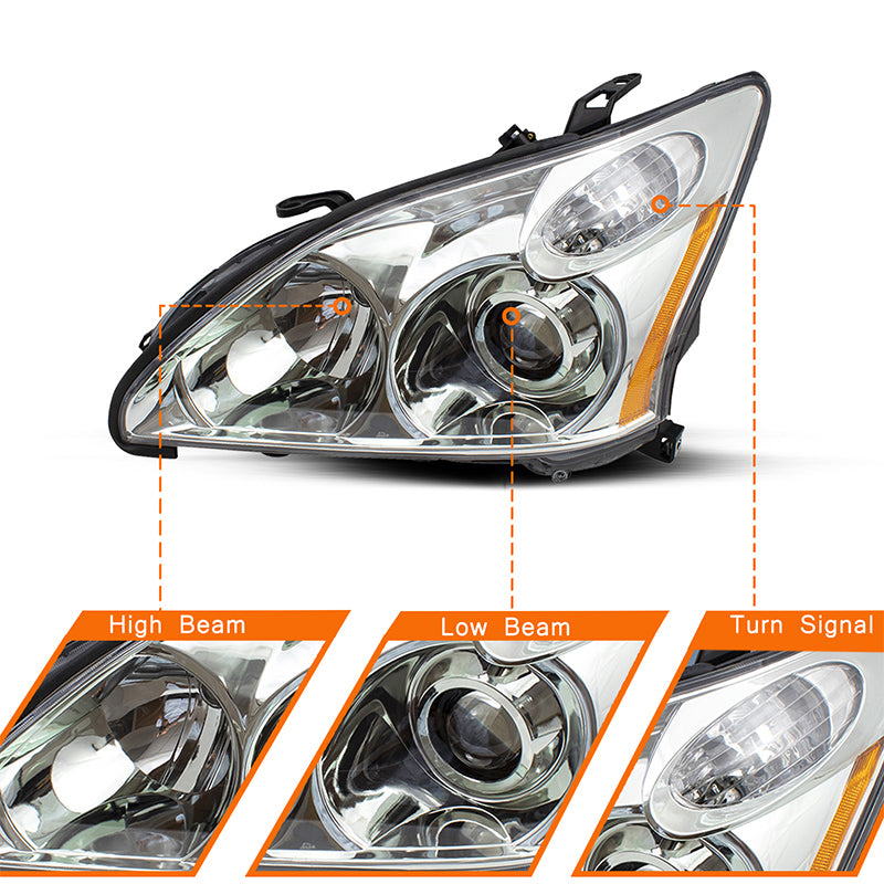 VehicleAid HID Headlights For 2005-2006 Lexus RX330