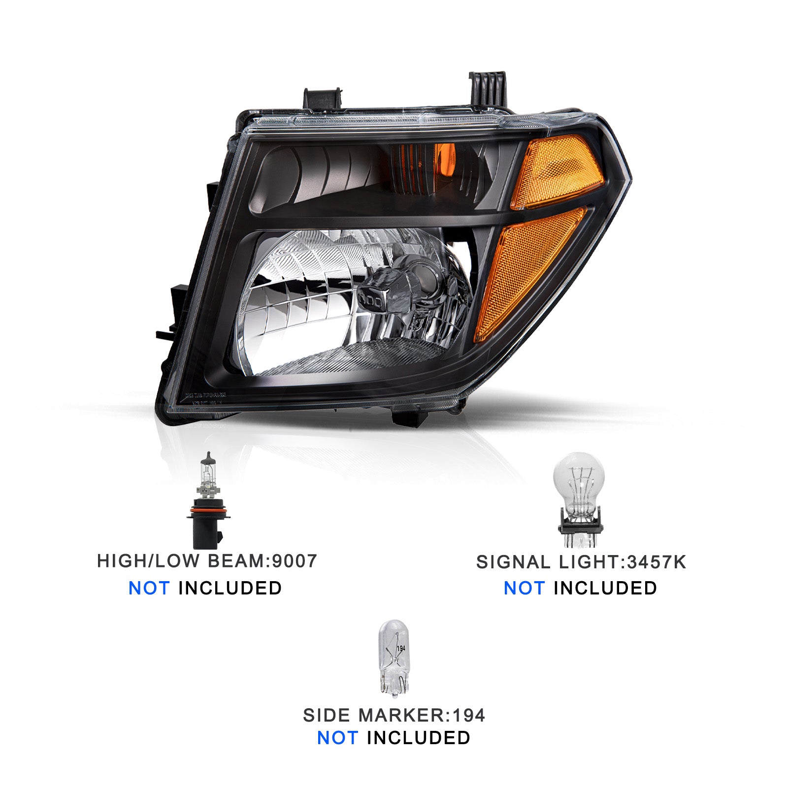 VehicleAid Headlights For 2005-2008 Nissan Frontier