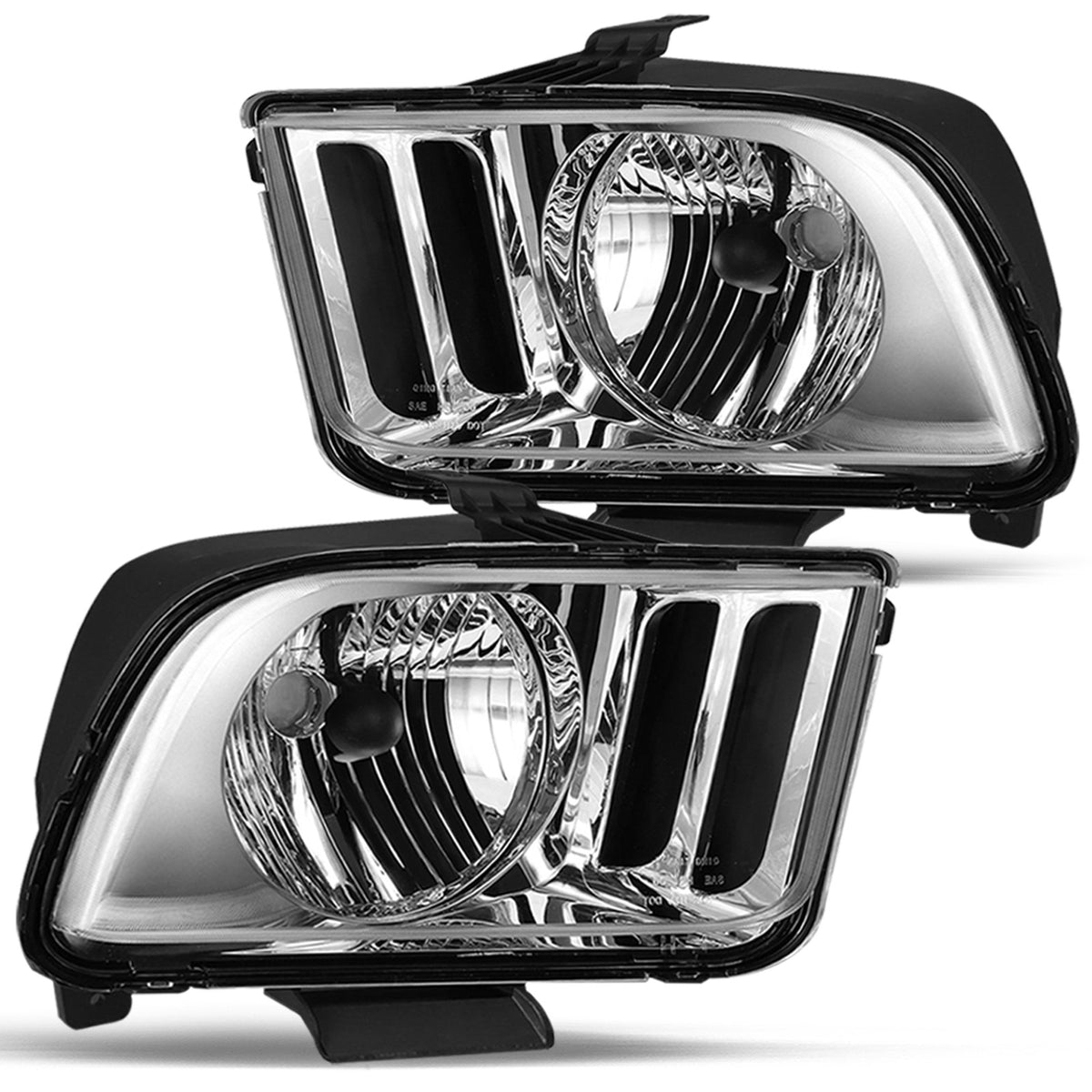 VehicleAid Headlights For 2005-2009 Ford Mustang