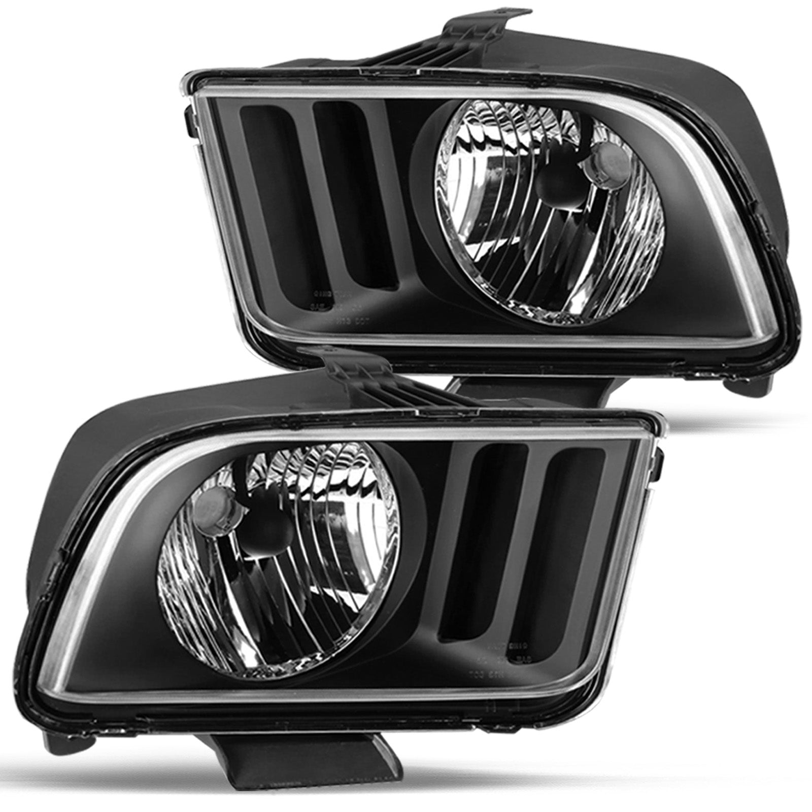 VehicleAid Headlights For 2005-2009 Ford Mustang