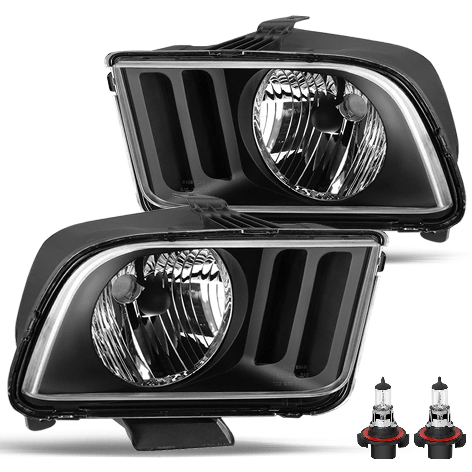 VehicleAid Headlights For 2005-2009 Ford Mustang