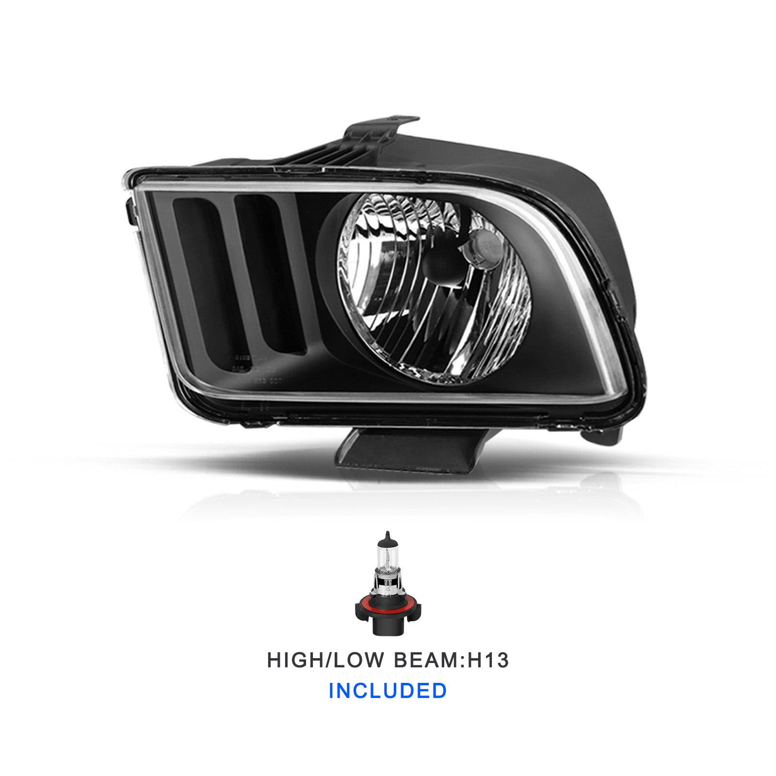 VehicleAid Headlights For 2005-2009 Ford Mustang