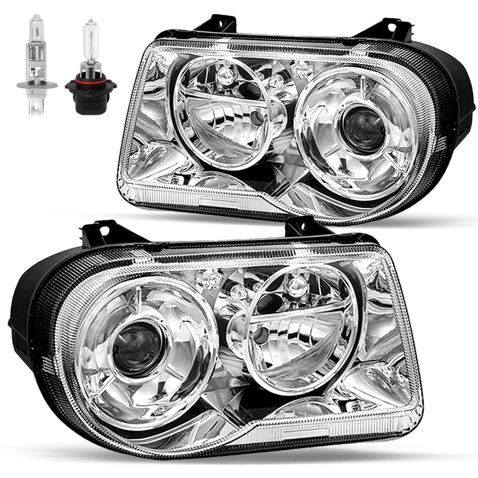 VehicleAid Headlights For 2005-2010 Chrysler 300C