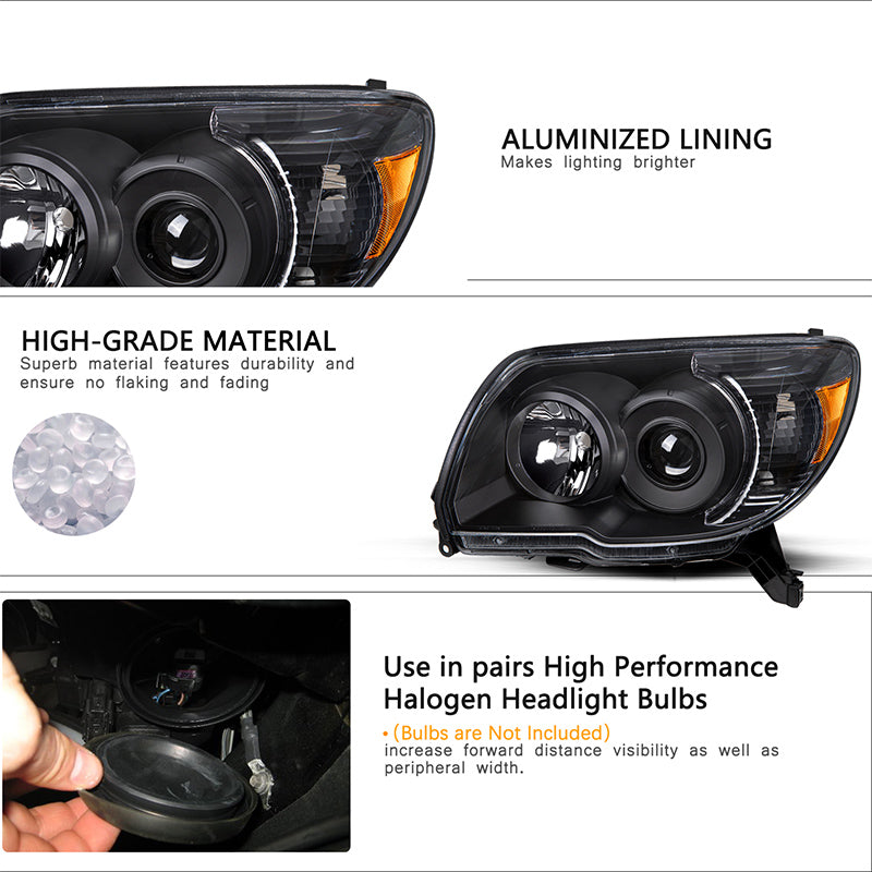 VehicleAid-For 2006-2009 Toyota 4-Runner Headlights