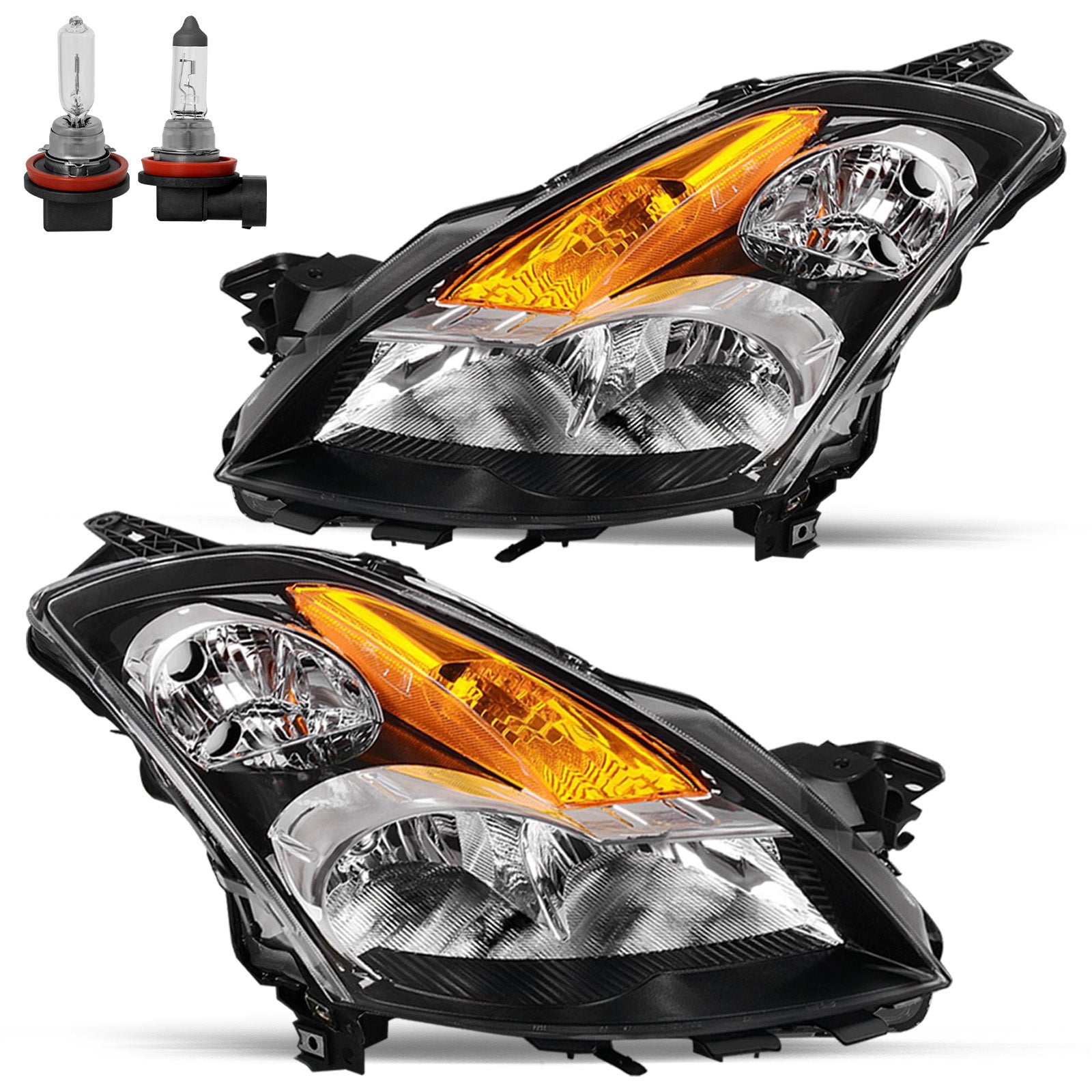 VehicleAid Headlights For 2007-2009 Nissan Altima