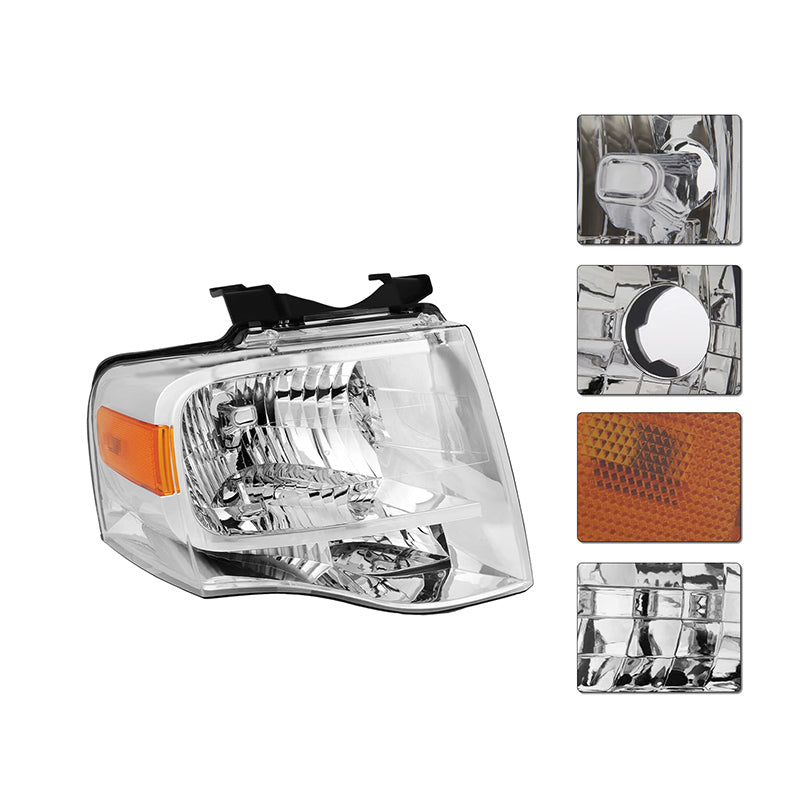 VehicleAid Headlights For 2007-2014 Ford Expedition