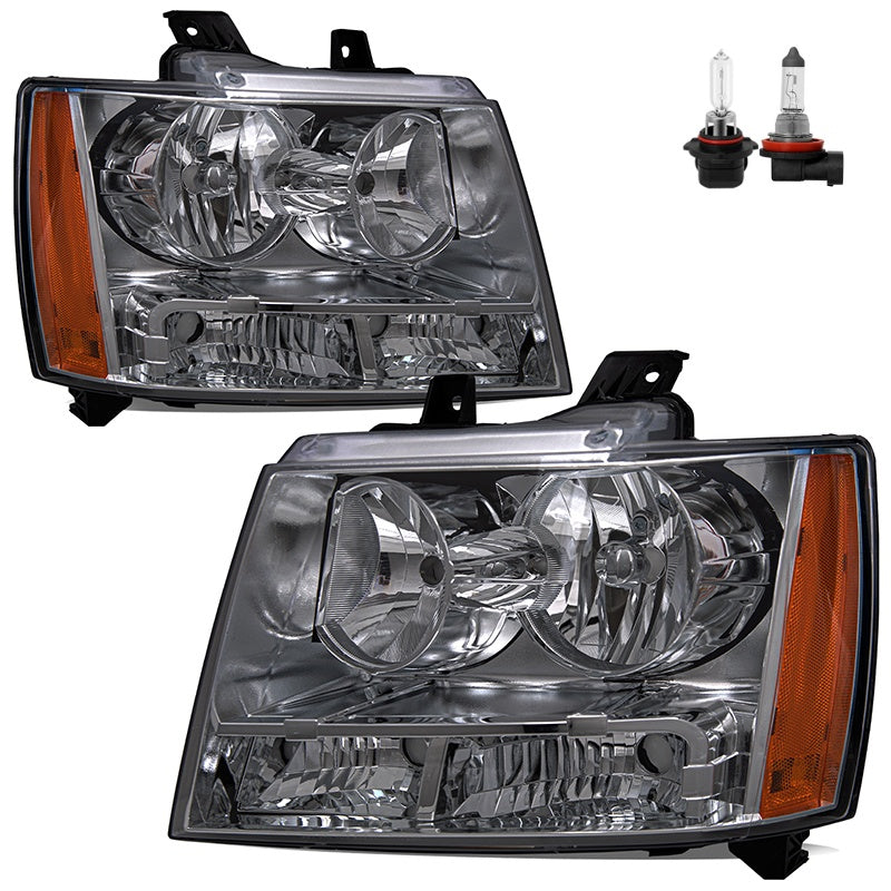 VehicleAid Headlights For 2007-2014 Chevy Tahoe