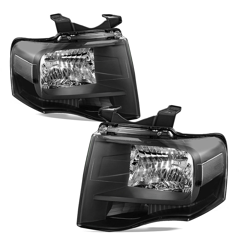 VehicleAid Headlights For 2007-2014 Ford Expedition