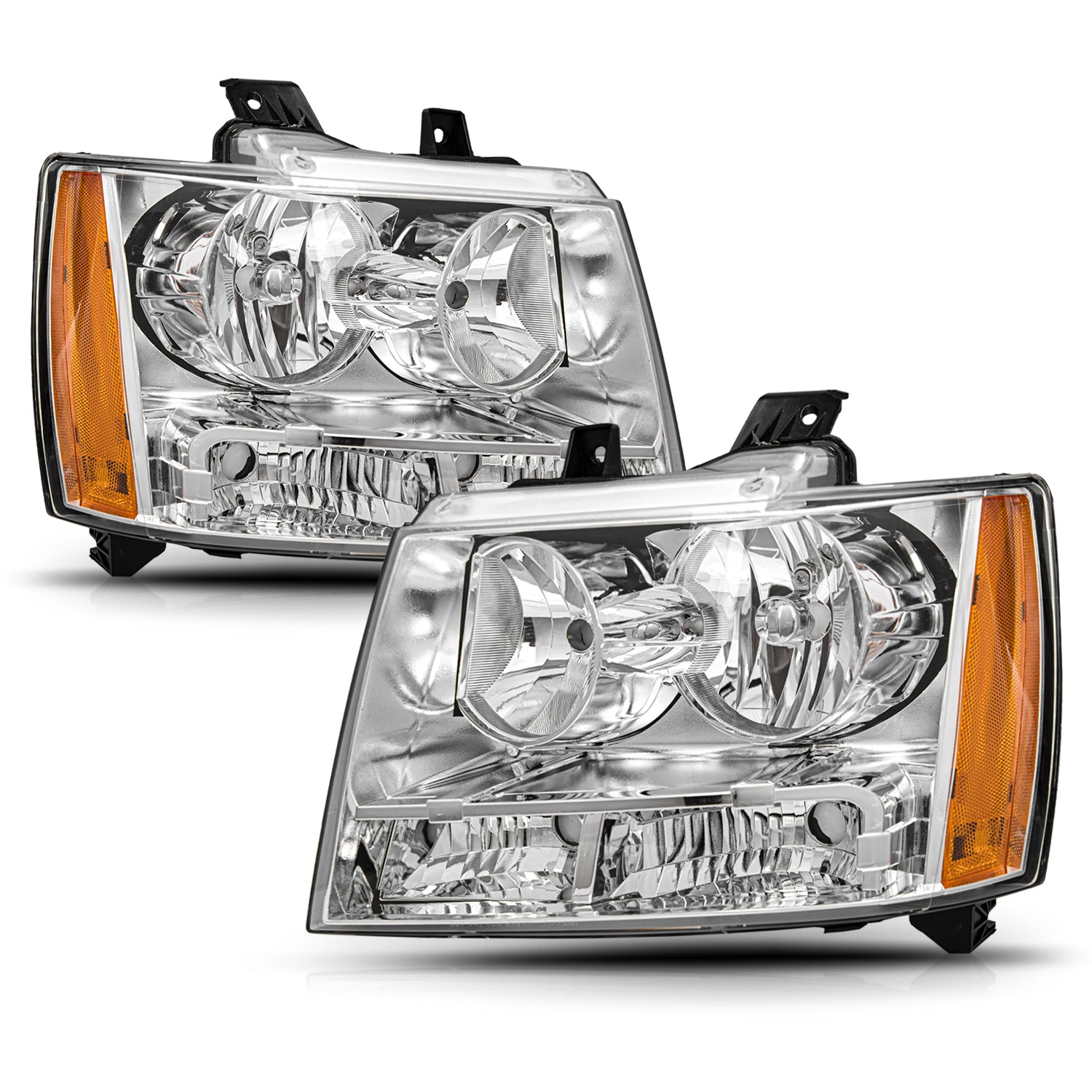 VehicleAid Headlights For 2007-2014 Chevy Tahoe