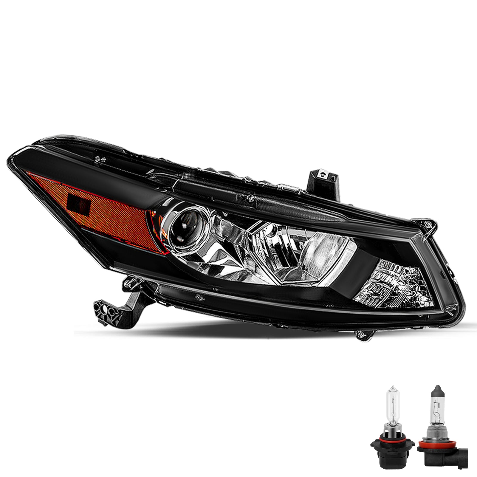 VehicleAid Headlights For 2008-2012 Honda Accord 2-Door Coupe