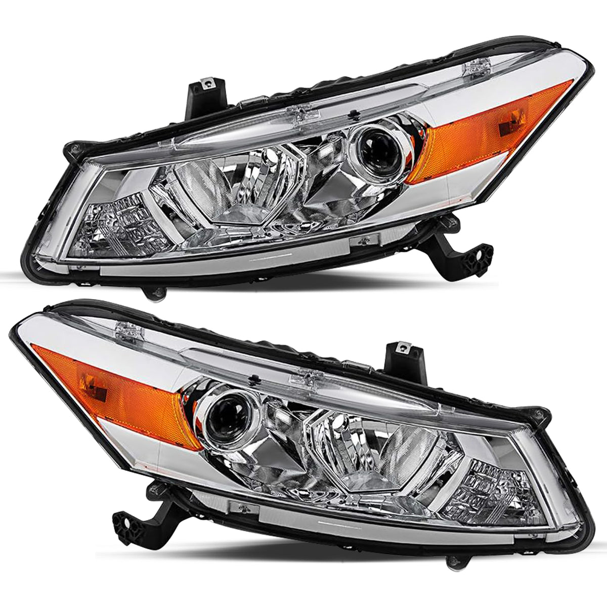 VehicleAid Headlights For 2008-2012 Honda Accord 2-Door Coupe