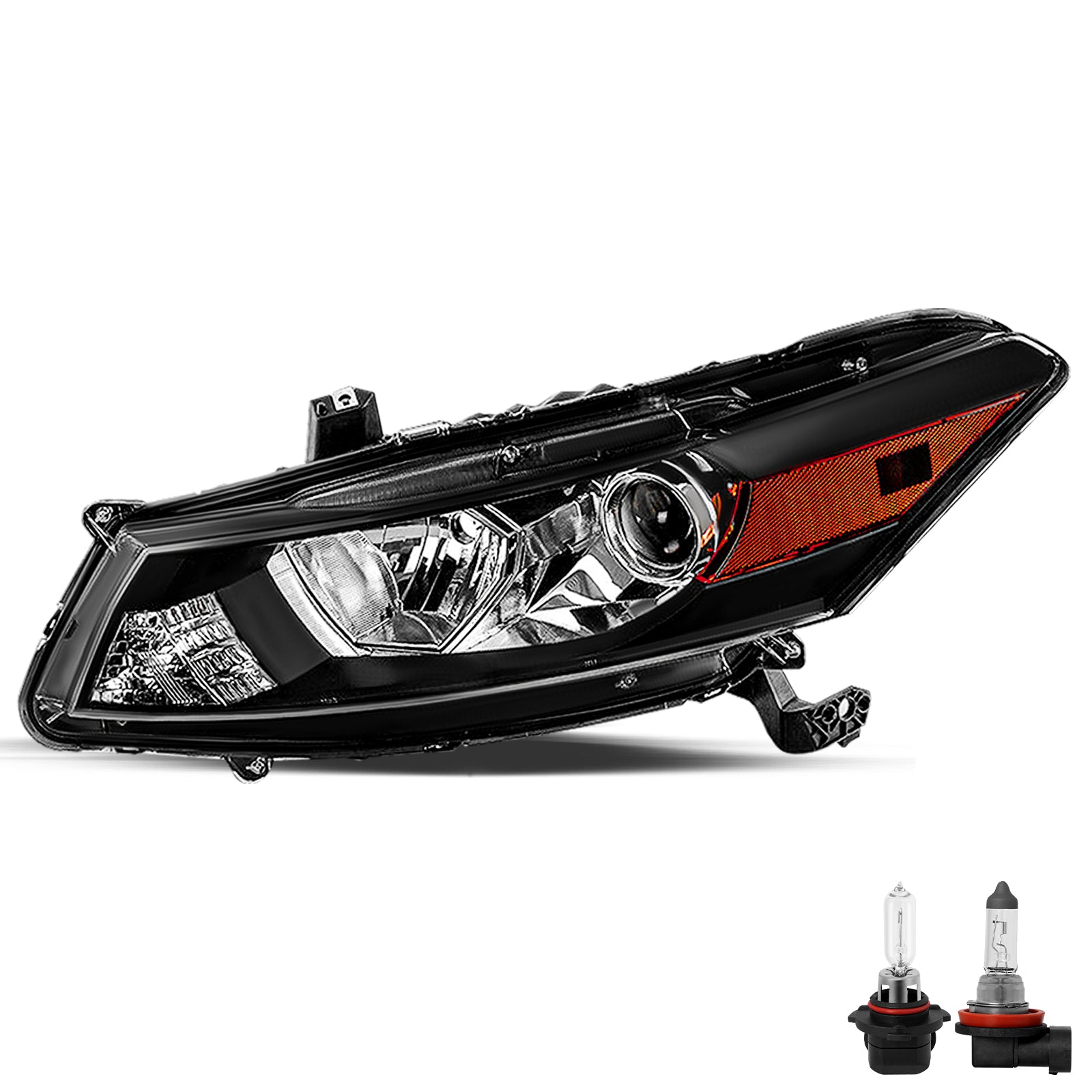 VehicleAid Headlights For 2008-2012 Honda Accord 2-Door Coupe