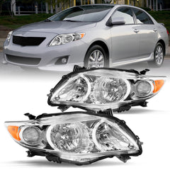 VehicleAid Headlights For 2009-2010 Toyota Corolla