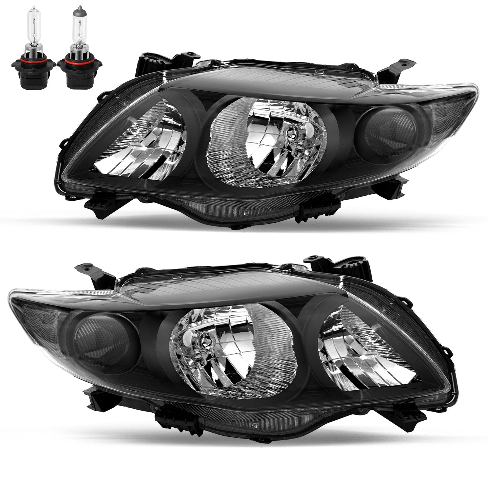 VehicleAid Headlights For 2009-2010 Toyota Corolla