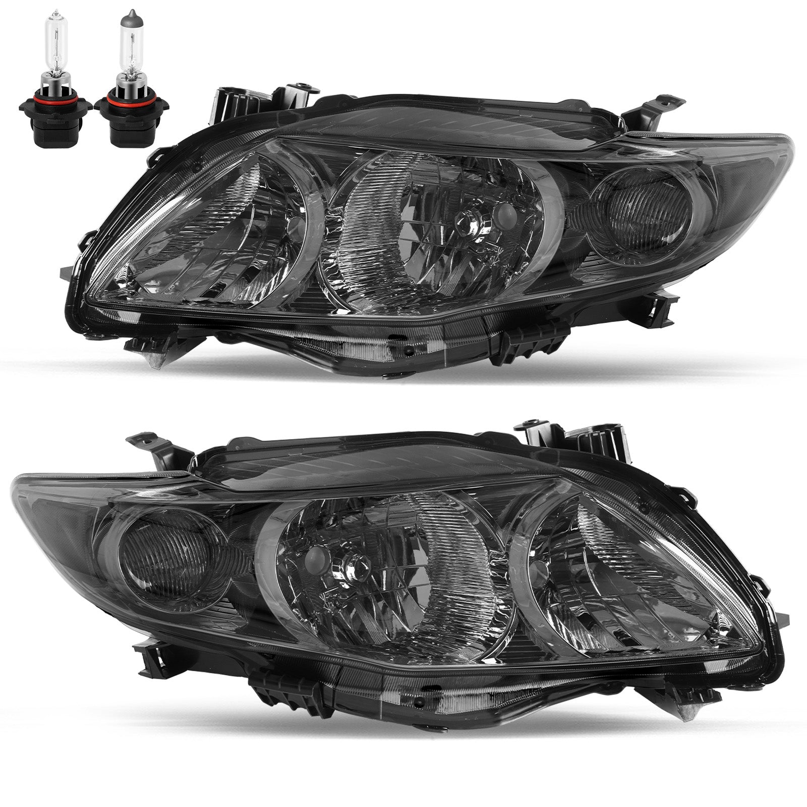 VehicleAid Headlights For 2009-2010 Toyota Corolla