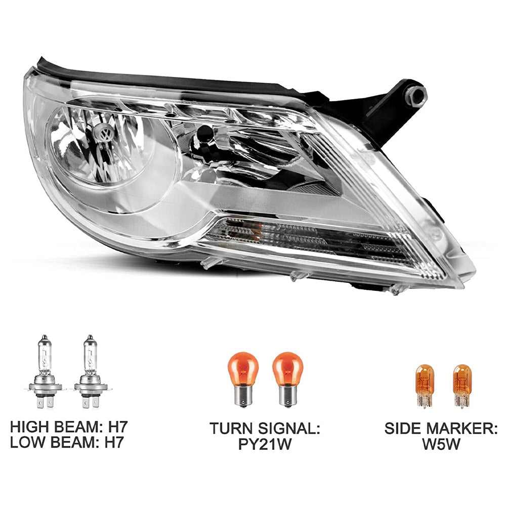 VehicleAid Headlights For 2009-2011 Volkswagen Tiguan