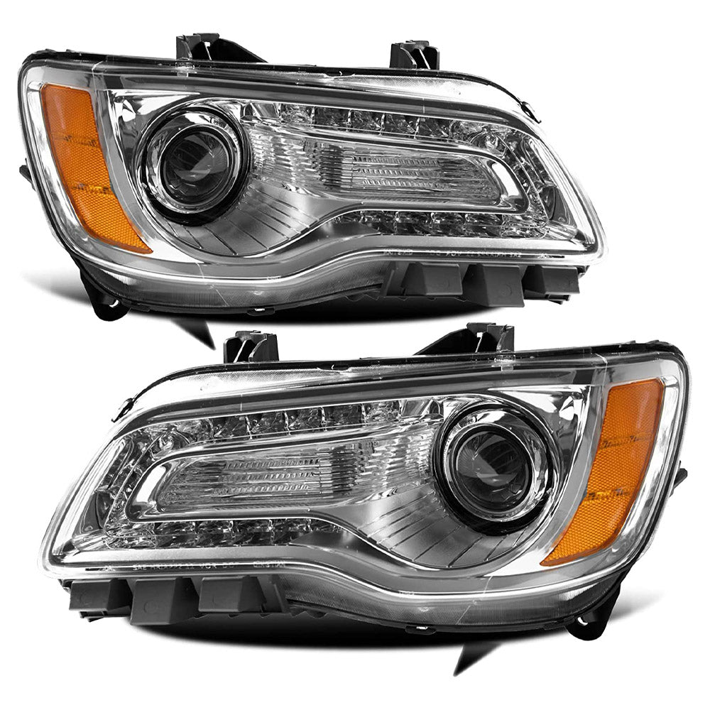 VehicleAid Headlights For 2011-2014 Chrysler 300