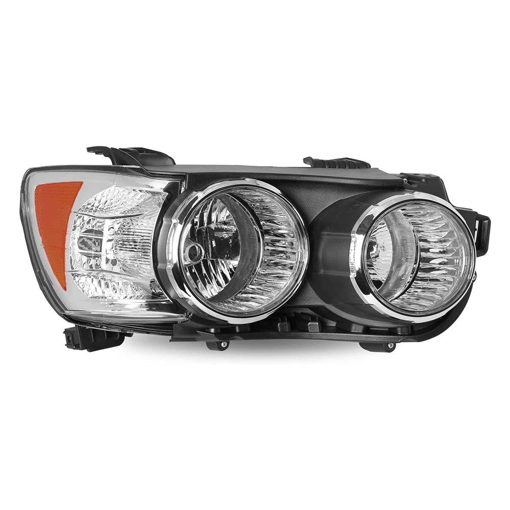 VehicleAid Headlights For 2012-2016 Chevy Sonic with Chrome Bezel