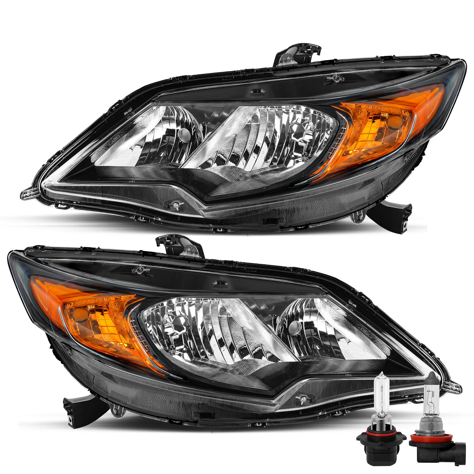 VehicleAid Headlights For 2014-2015 Honda Civic