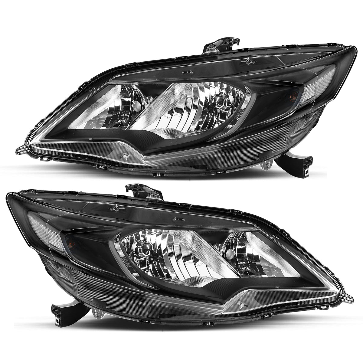 VehicleAid Headlights For 2014-2015 Honda Civic