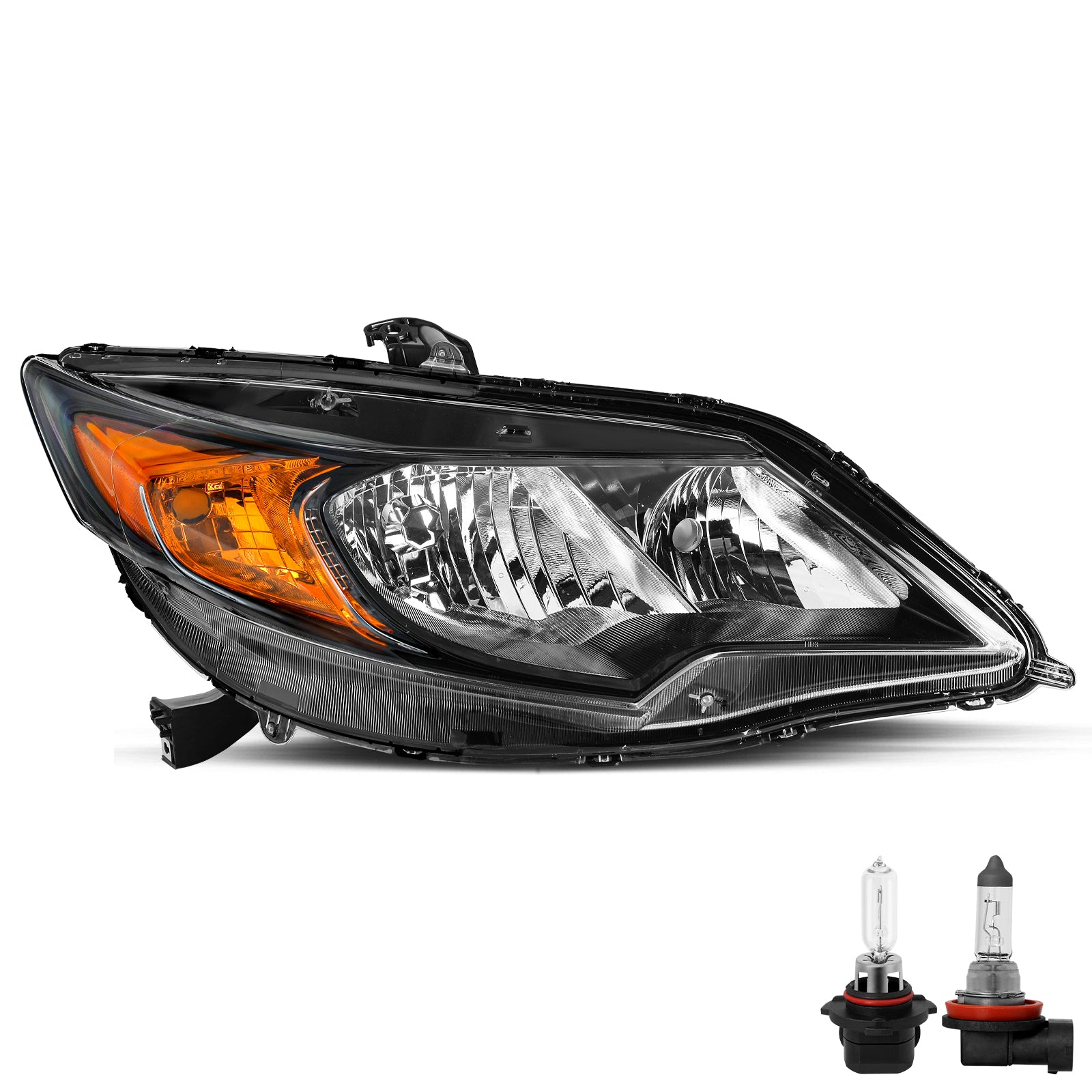 VehicleAid Headlights For 2014-2015 Honda Civic