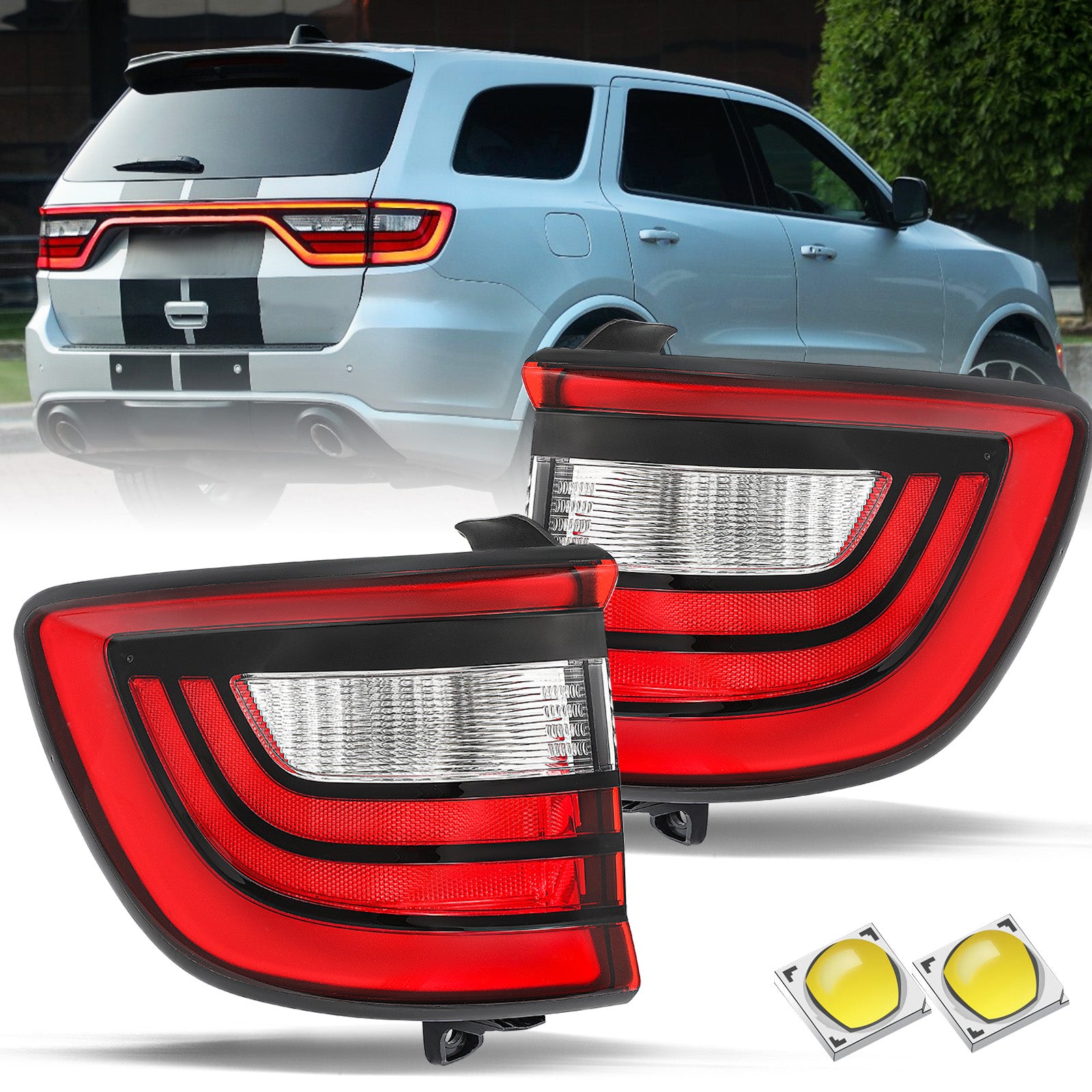 VehicleAid Taillights For 2014-2023 Dodge Durango