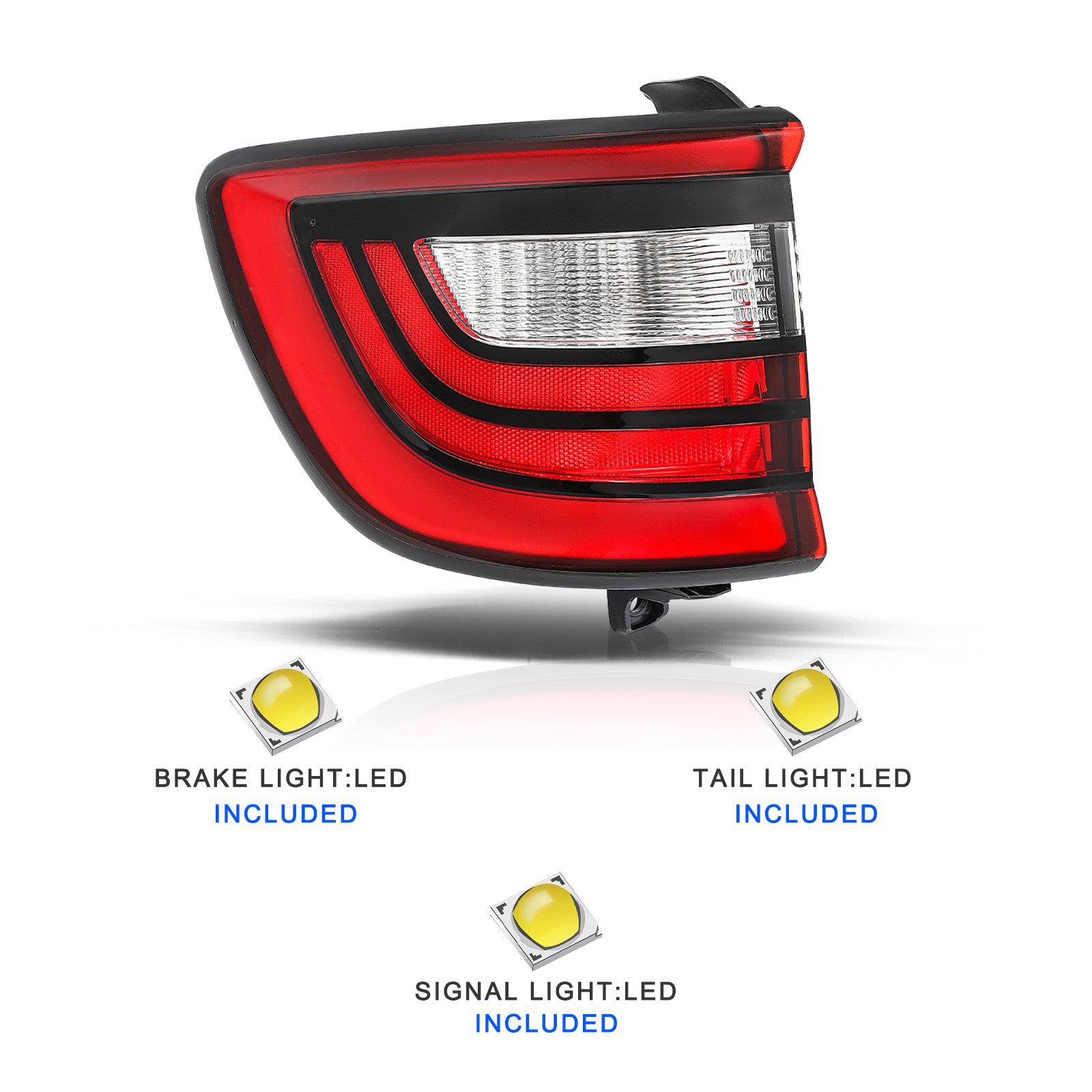 VehicleAid Taillights For 2014-2023 Dodge Durango