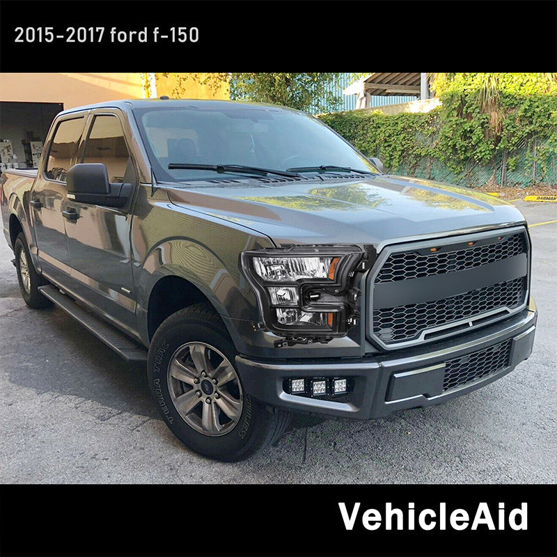 VehicleAid Headlights For 2015-2017 Ford F150