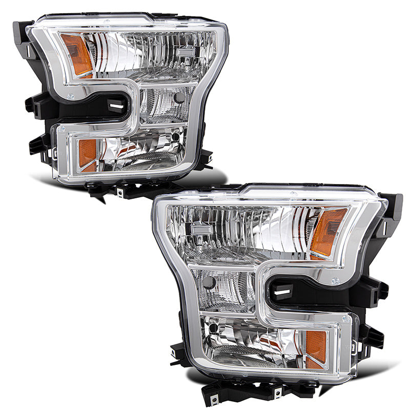 VehicleAid Headlights For 2015-2017 Ford F150