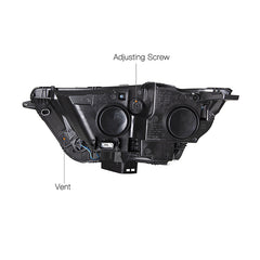 VehicleAid Headlights For 2015-2018 Ford Edge