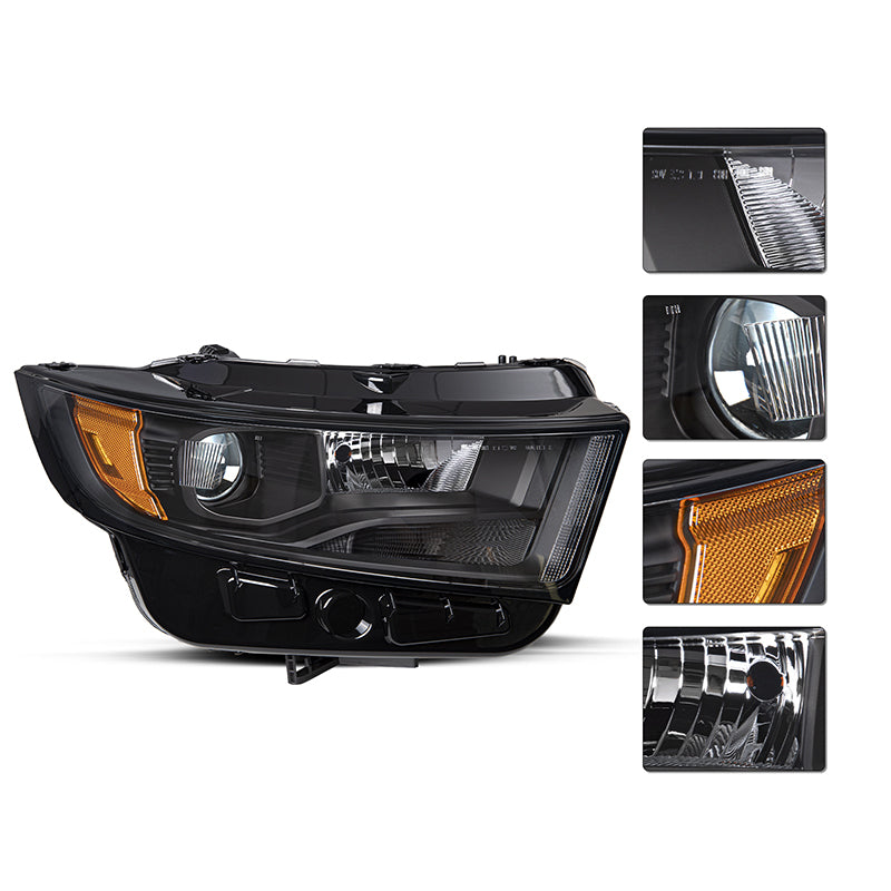 VehicleAid Headlights For 2015-2018 Ford Edge