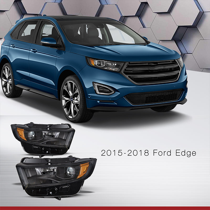 VehicleAid Headlights For 2015-2018 Ford Edge