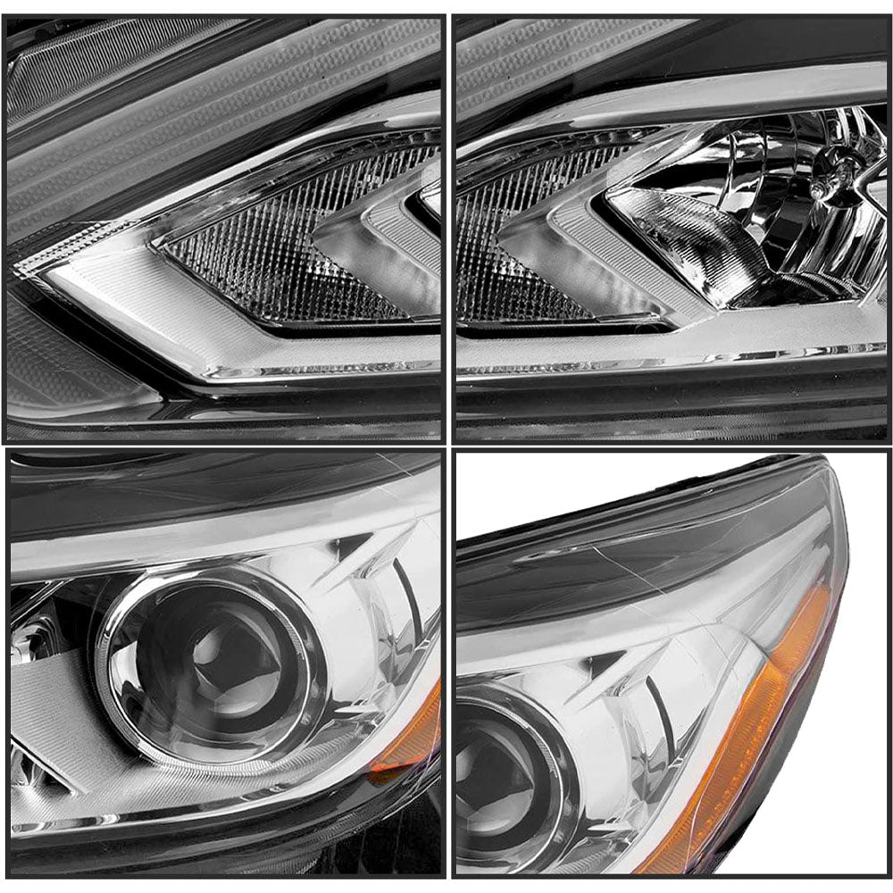 VehicleAid Headlights For 2016-2018 Nissan Altima