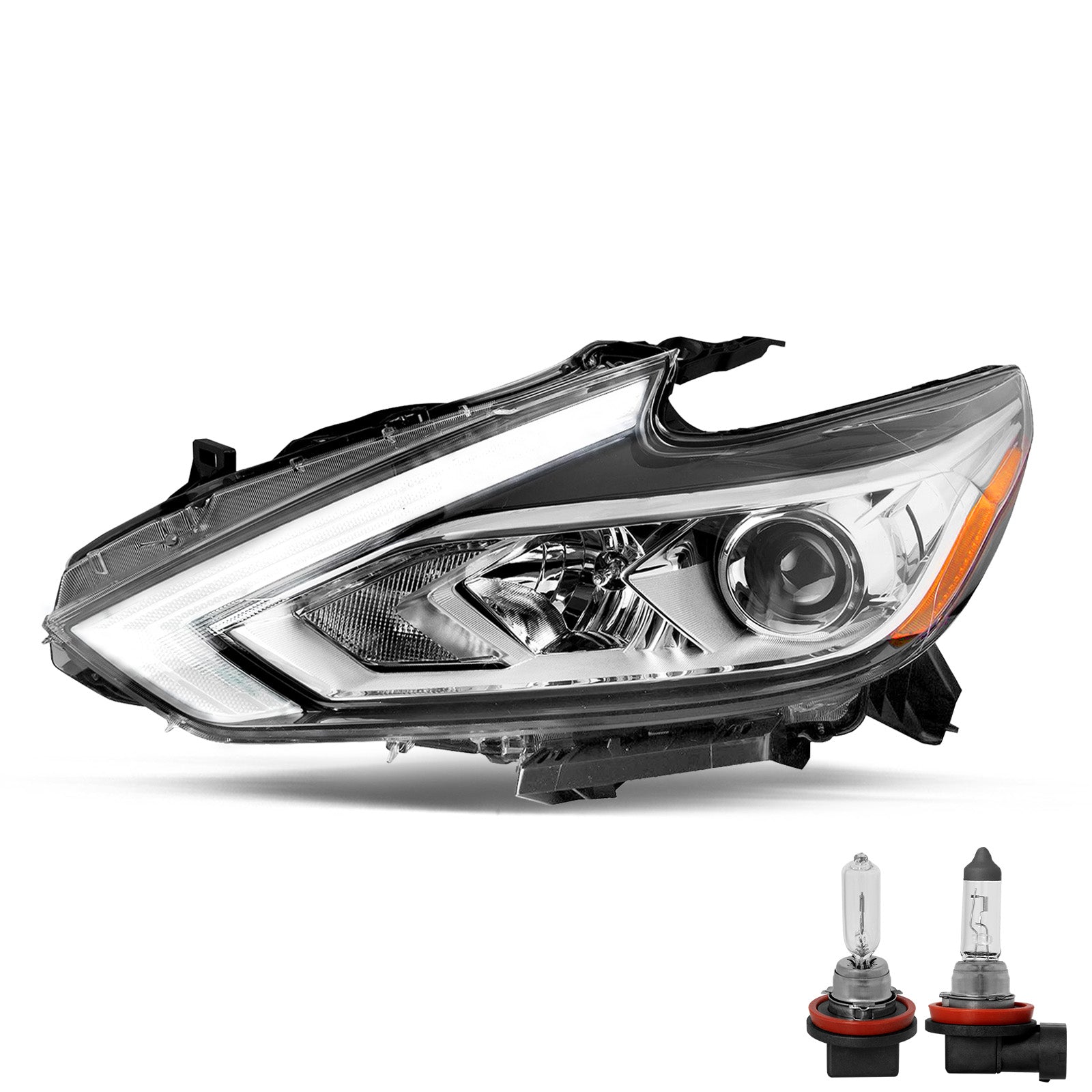 VehicleAid Headlights For 2016-2018 Nissan Altima