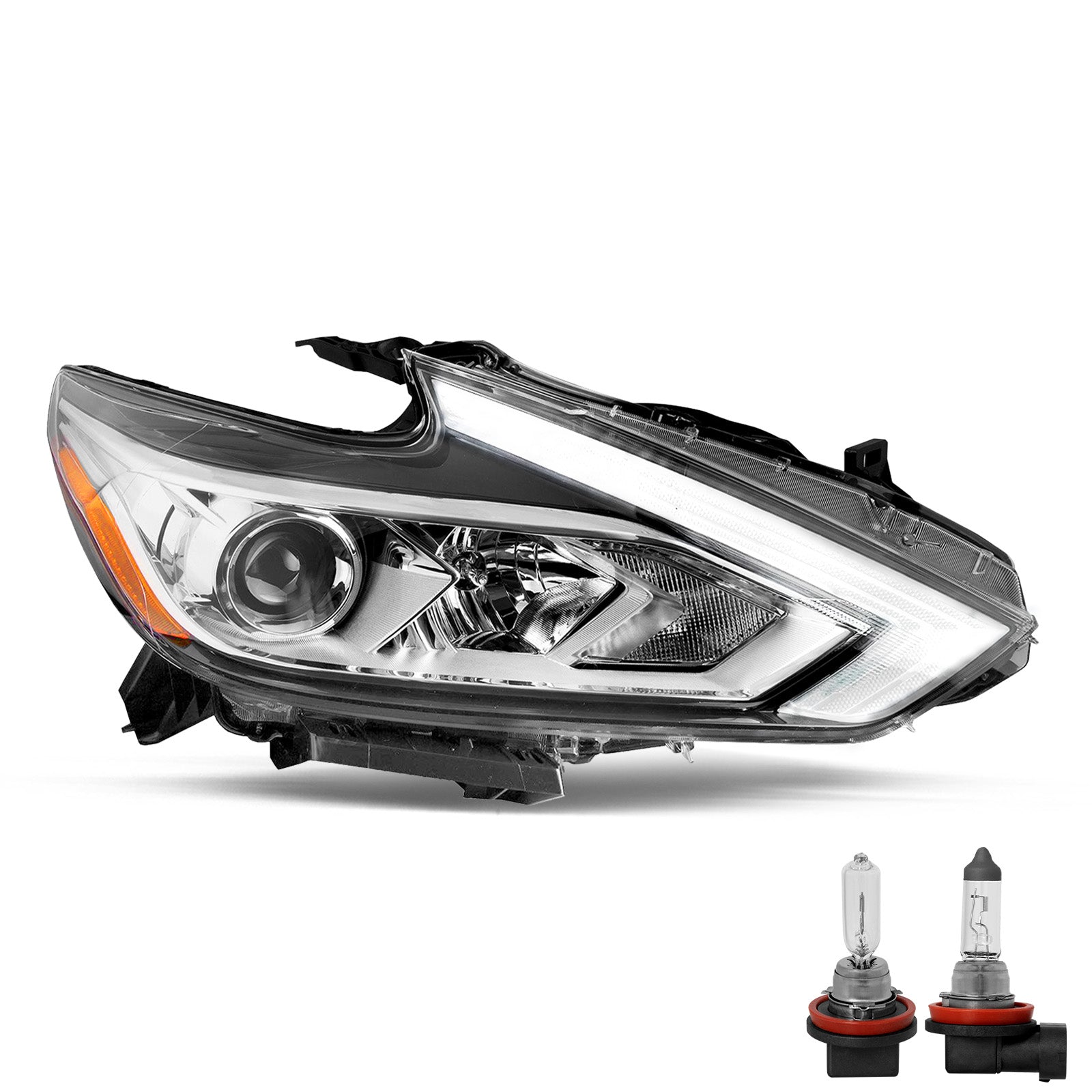 VehicleAid Headlights For 2016-2018 Nissan Altima