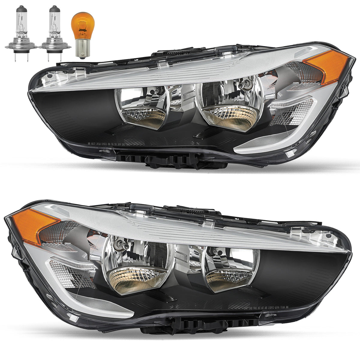 VehicleAid Headlights For 2016-2022 BMW X1(F48) xDrive28i